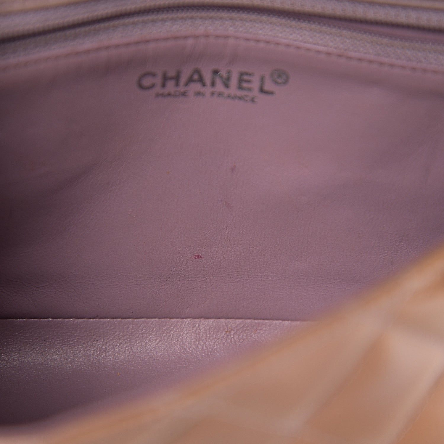 Chanel Patent Calfskin Quilted Mini Rectangular Flap Dark Beige 9 of 18