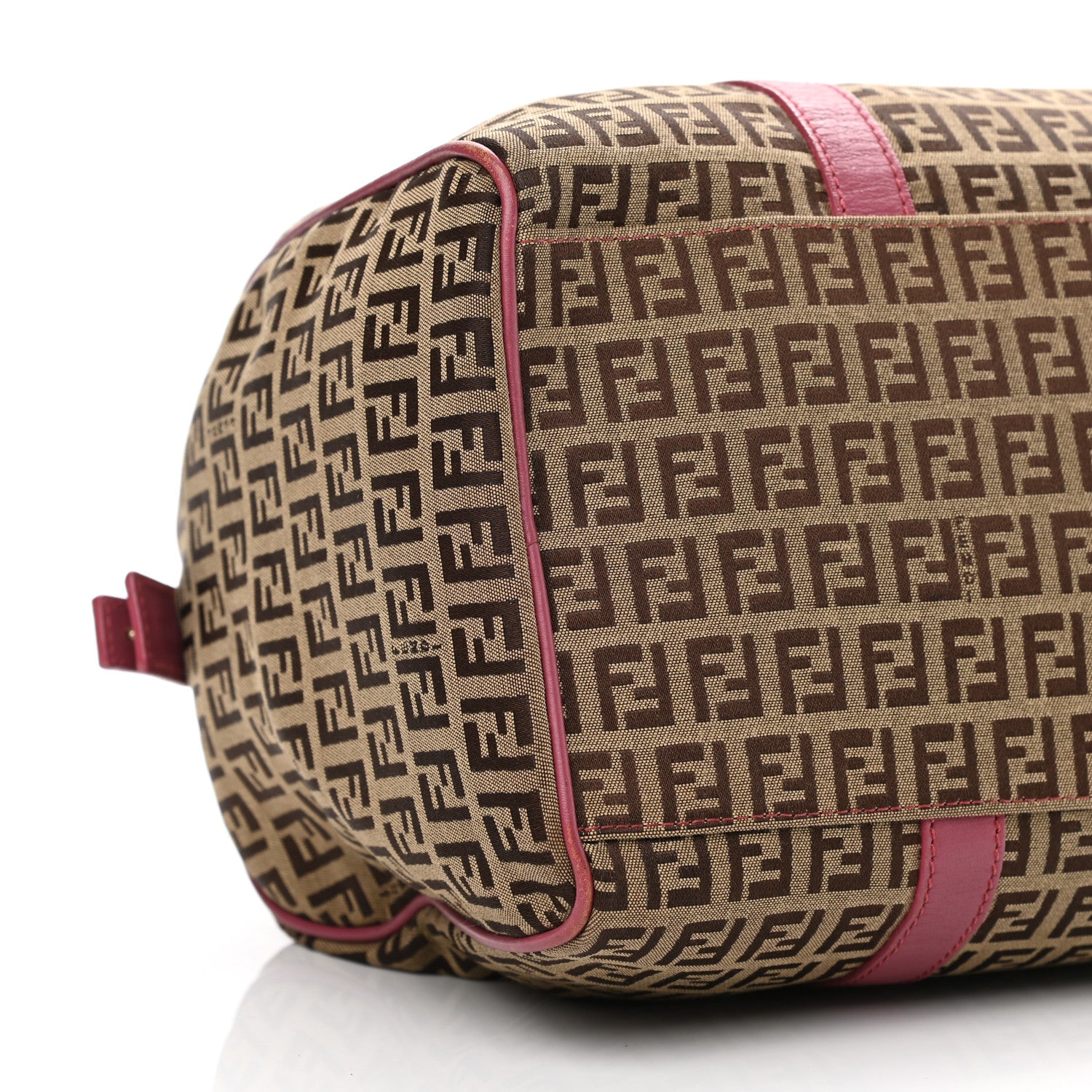 Fendi Zucchino Vitello Forever Boston Mogano Panna Erica 10 of 13