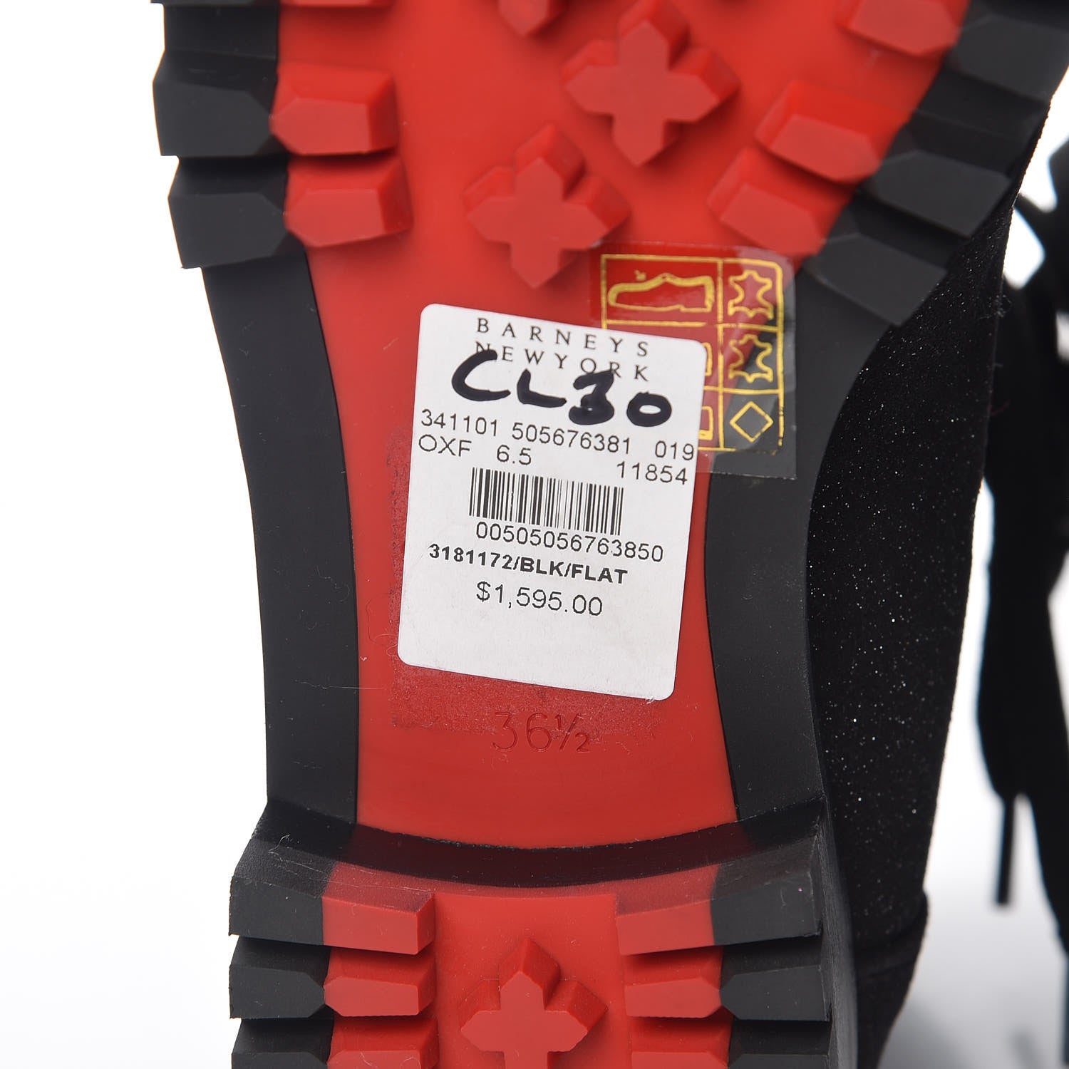 Christian Louboutin Crosta Star Who Runs Flat Boots 36.5 Black 8 of 9