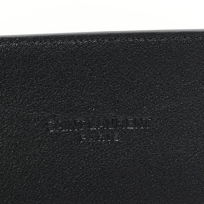 Saint Laurent Calfskin Cabochon Belt 80 32 Black 3 of 5