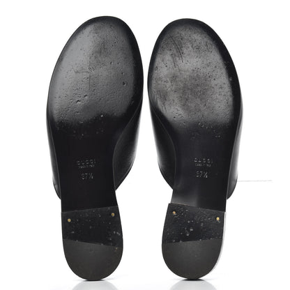Gucci Malaga Kid Horsebit Slide Sandals 37.5 Black 5 of 11
