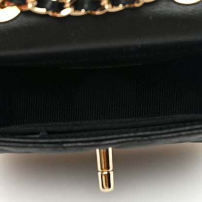 Chanel Lambskin Quilted Mini Trendy CC Clutch With Chain Black 5 of 10