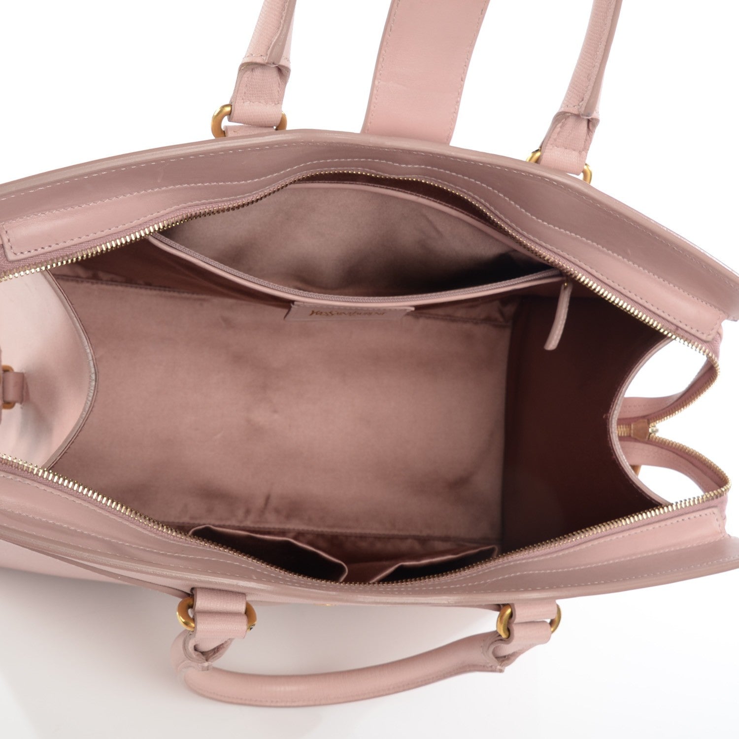 Saint Laurent Textured Leather Medium Cabas ChYc Light Pink 5 of 7