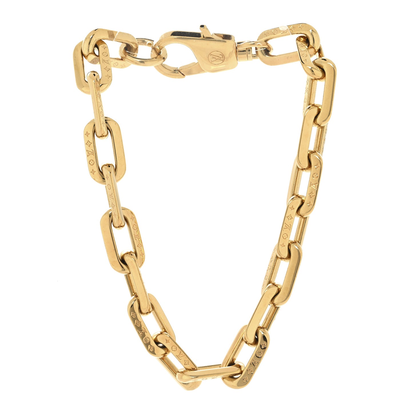 LV Edge Necklace MM Gold