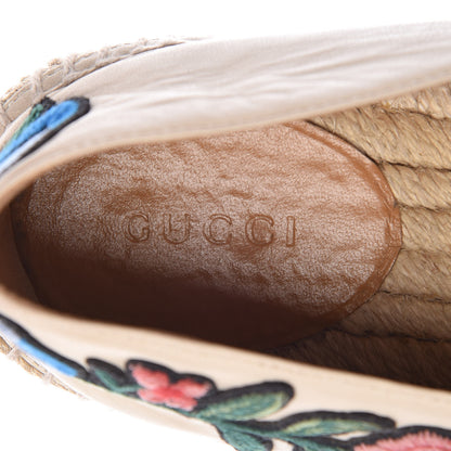Gucci Nappa Ophelia Espadrilles 37.5 Mystic White 8 of 11