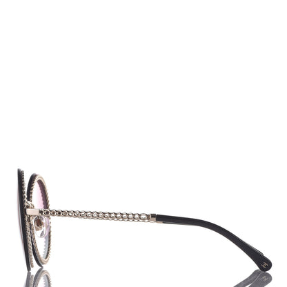 Chanel Round Chain Sunglasses 4245 Gold 2 of 7