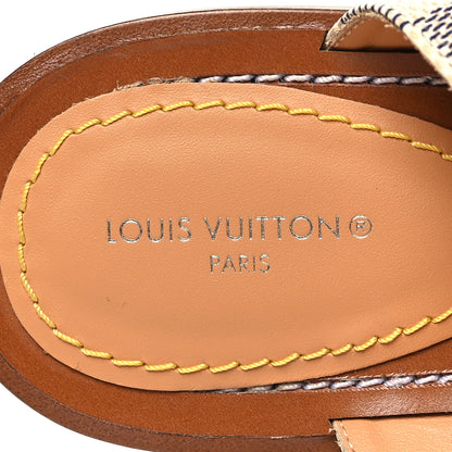 Louis Vuitton Damier Azur Palma Flat Thong Sandals 36 8 of 8