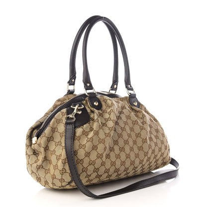 Gucci Monogram Medium Sukey Boston Bag Brown 2 of 8