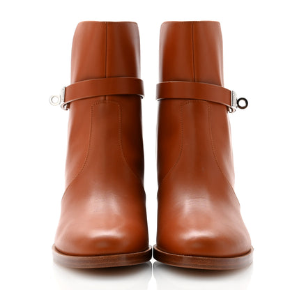 Hermes Calfskin Frenchie 50 Ankle Boots 39 Naturel 2 of 9