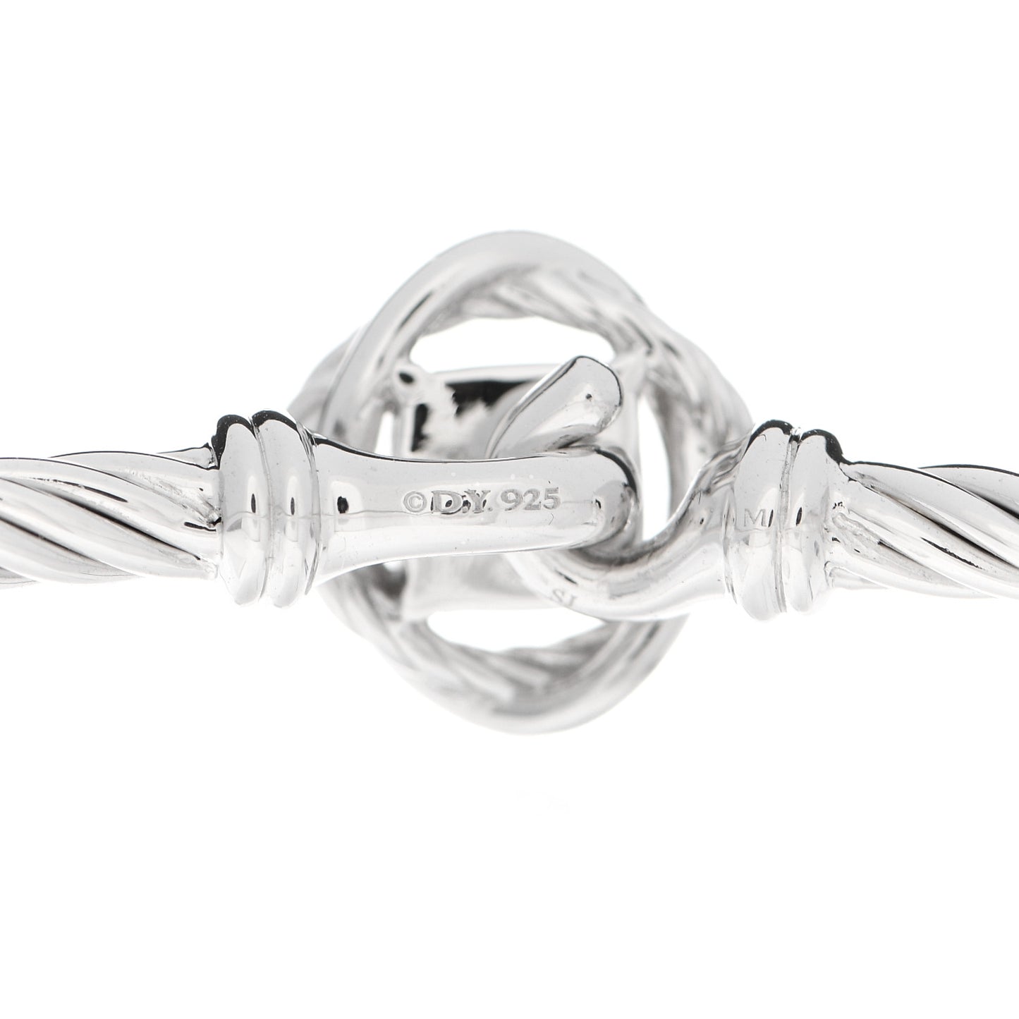 Sterling Silver Diamond 3mm Infinity Bracelet