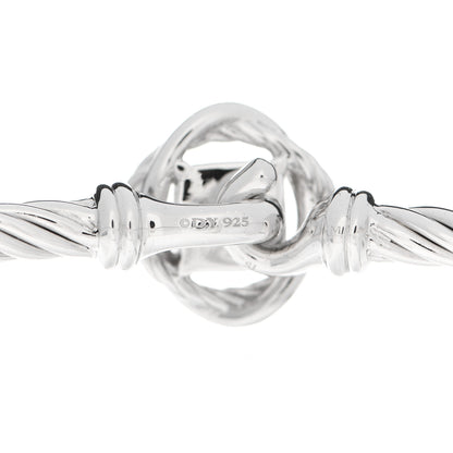 David Yurman Sterling Silver Diamond 3mm Infinity Bracelet 3 of 4