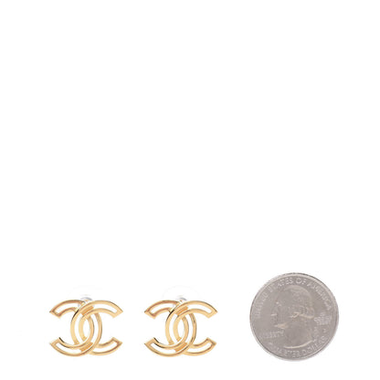 Chanel Metal Obazine CC Earrings Gold 2 of 6