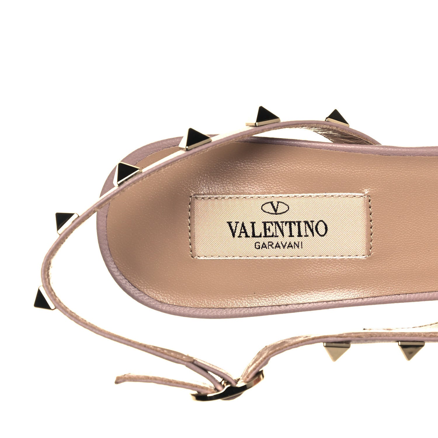 Valentino Garavani Patent Nappa Rockstud Half D'Orsay Slingback 50mm Pumps 39 Black Poudre 7 of 8