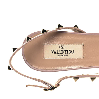 Valentino Garavani Patent Nappa Rockstud Half D'Orsay Slingback 50mm Pumps 39 Black Poudre 7 of 8