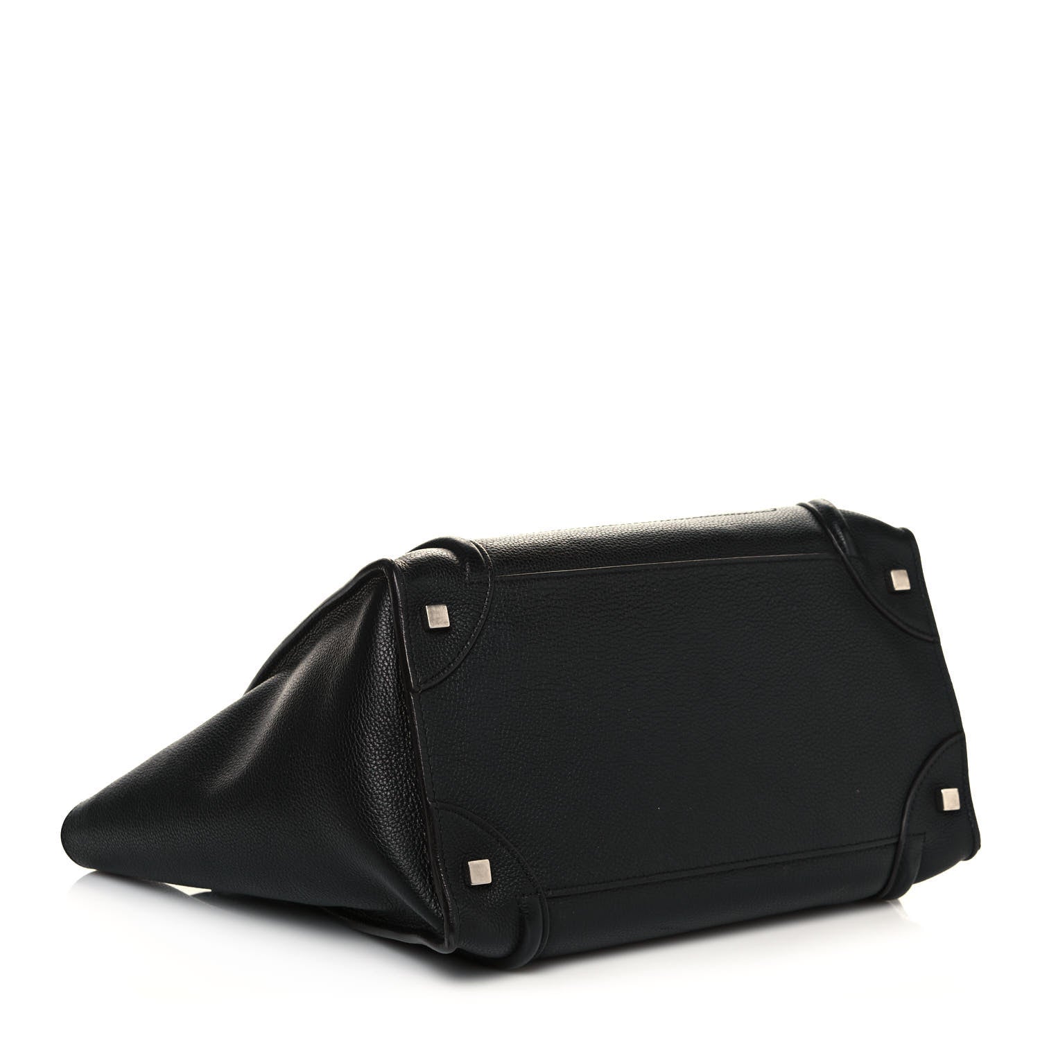 Celine Drummed Calfskin Mini Luggage Black 4 of 15