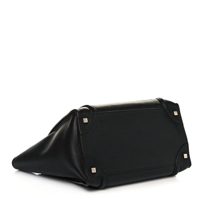 Celine Drummed Calfskin Mini Luggage Black 4 of 15