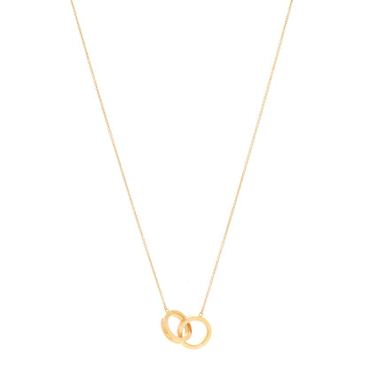 Tiffany 18K Yellow Gold 1837 Interlocking Circles Pendant Necklace 1 of 5