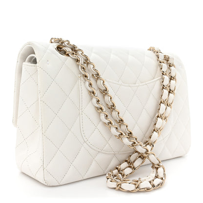 Chanel Caviar Quilted Medium Double Flap White 3 of 15
