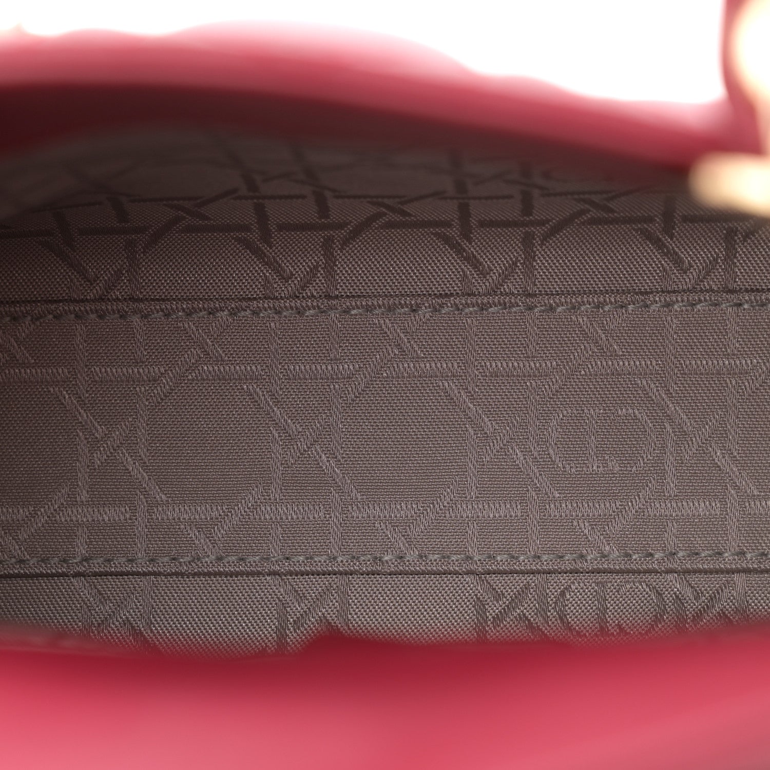 Christian Dior Lambskin Cannage Mini Lady Dior Burgundy 5 of 11