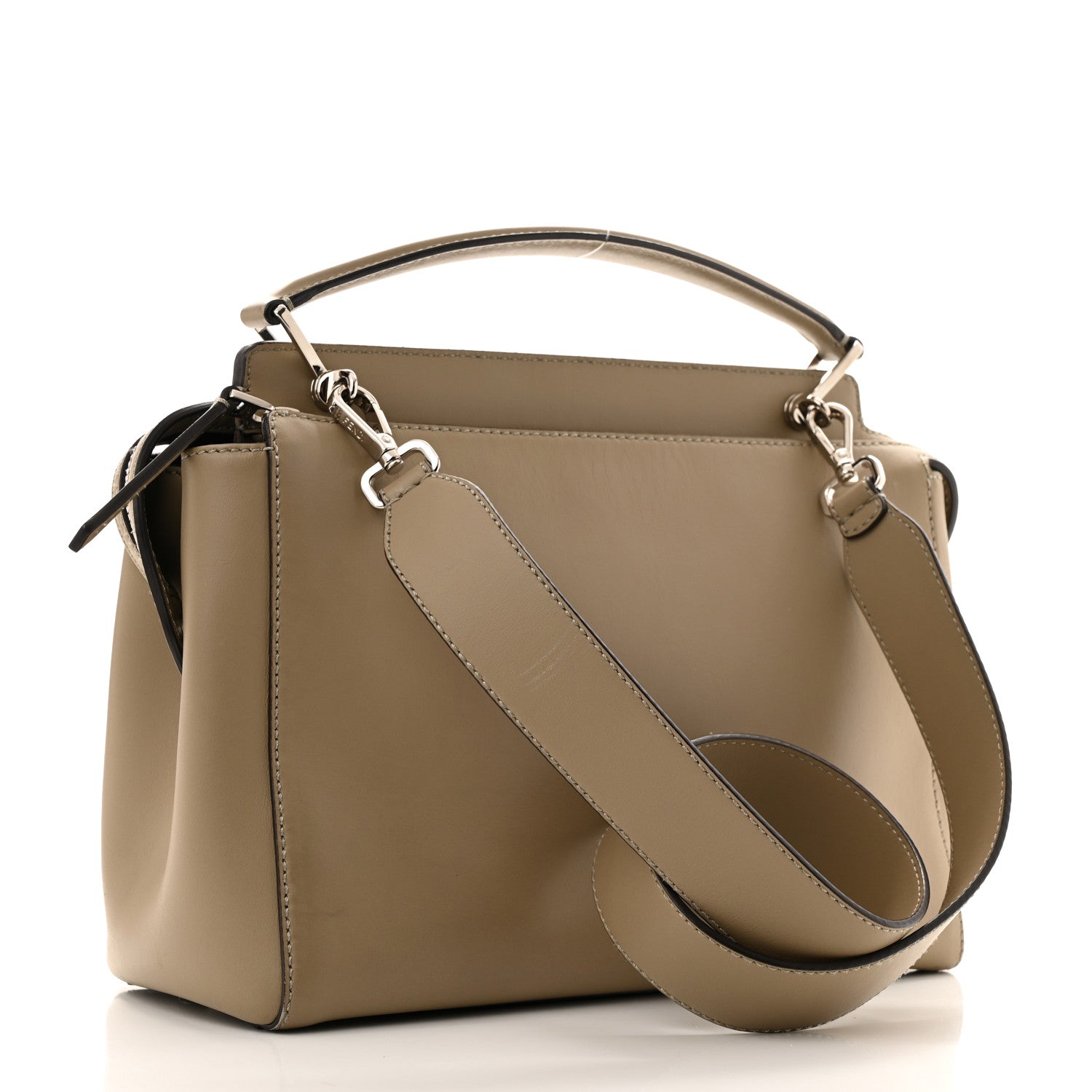 Fendi Vitello Baltico Dolce DotCom Satchel Tortora Papavero 4 of 13