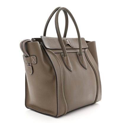 Celine Drummed Calfskin Mini Luggage Souris 3 of 15
