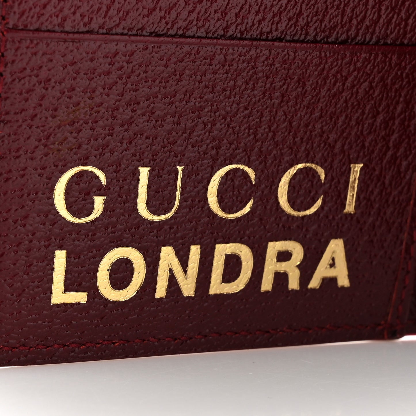 GG Supreme Monogram Passport Card Case Beige Bordeaux