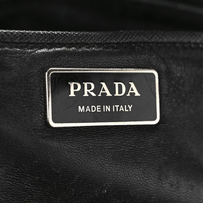 Prada Saffiano City Calf Medium Galleria Double Zip Tote Black 6 of 11