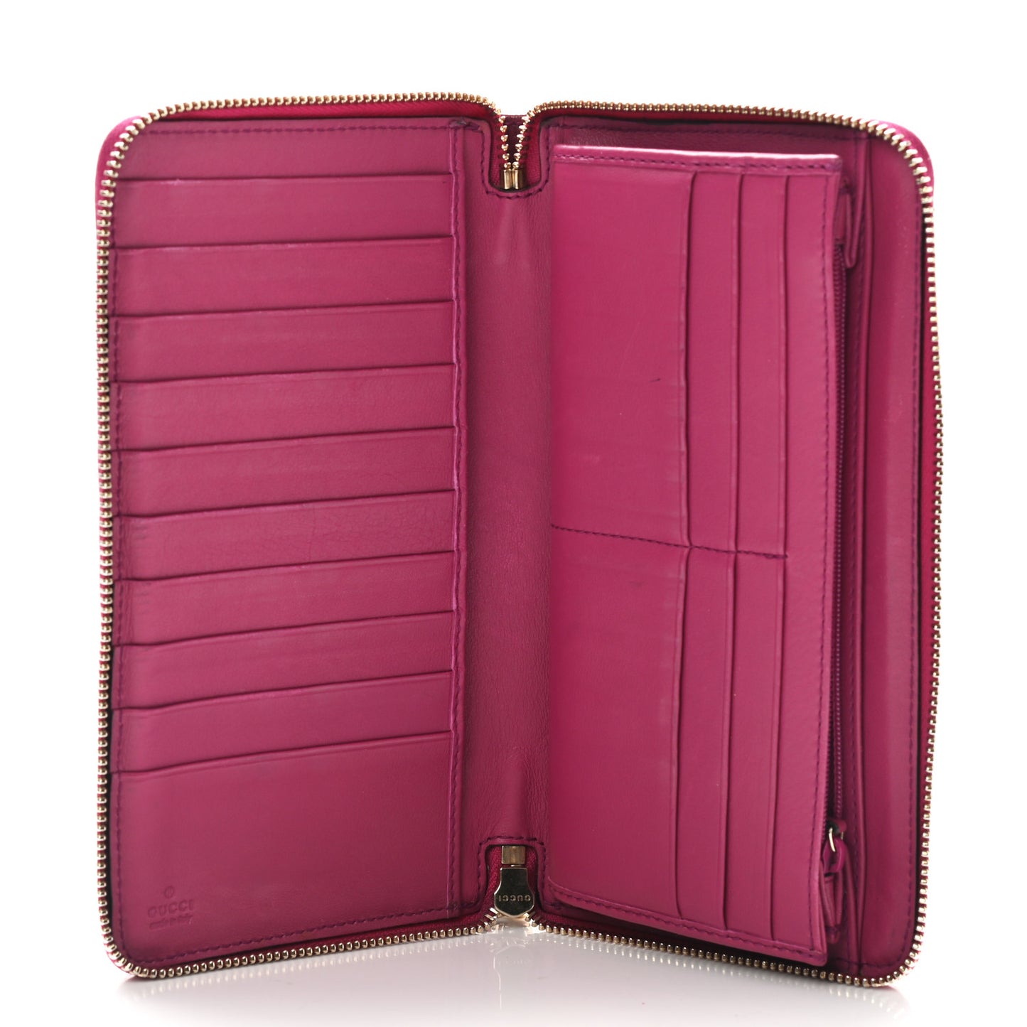 Patent Soho Zip Around Wallet Bright Bougainvillea