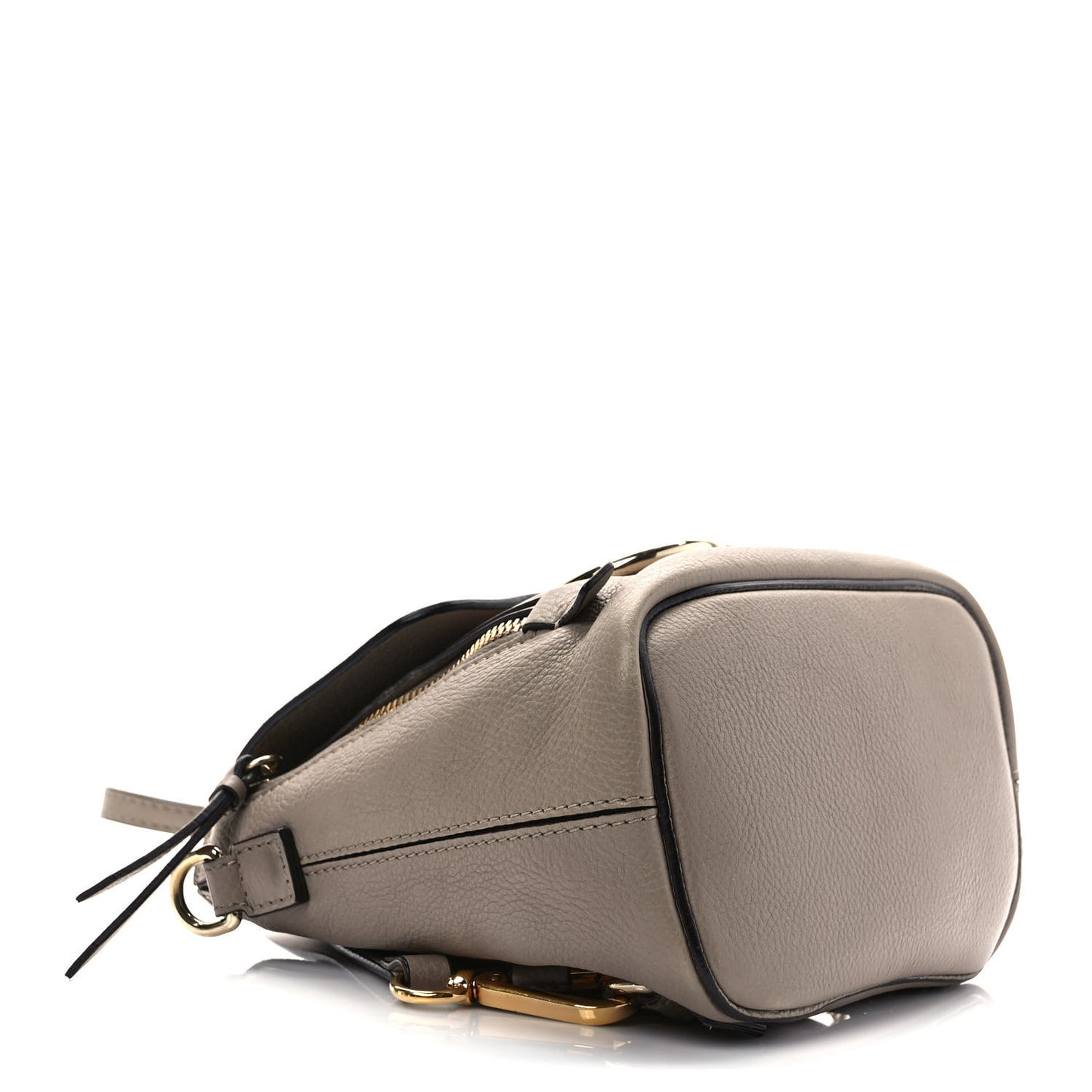 Suede Calfskin Mini Faye Backpack Motty Grey