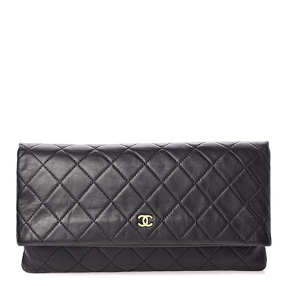 Chanel Lambskin Quilted CC Beauty Clutch Black 1 of 10
