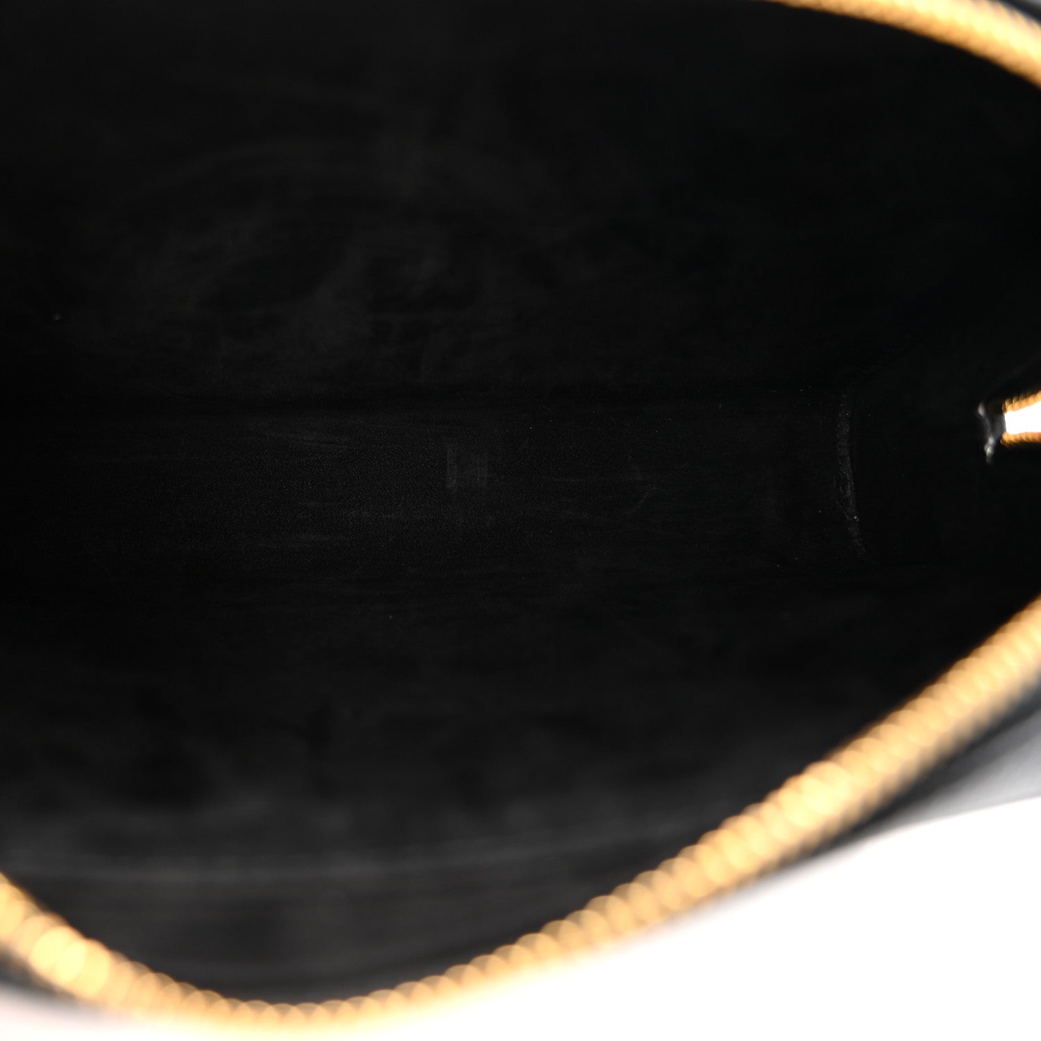 Christian Dior Grained Calfskin Caro Double Pouch Black 5 of 10