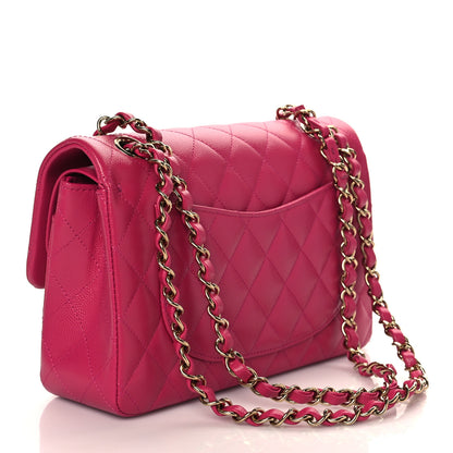 Chanel Caviar Quilted Small Double Flap Fuchsia 2 of 10