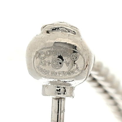 Chanel Baguette Crystal CC Drop Earrings Silver 4 of 5