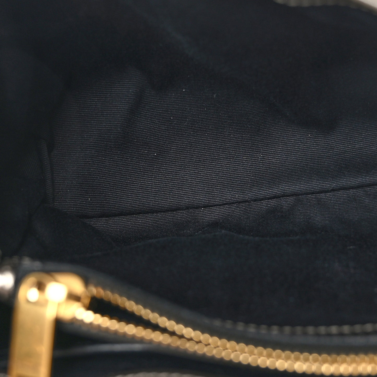 Metallic Calfskin Y Quilted Monogram Small Loulou Chain Satchel Brown Metallic