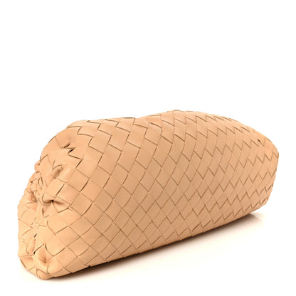 Bottega Veneta Nappa Maxi Intrecciato The Pouch Oversized Clutch Almond 4 of 11