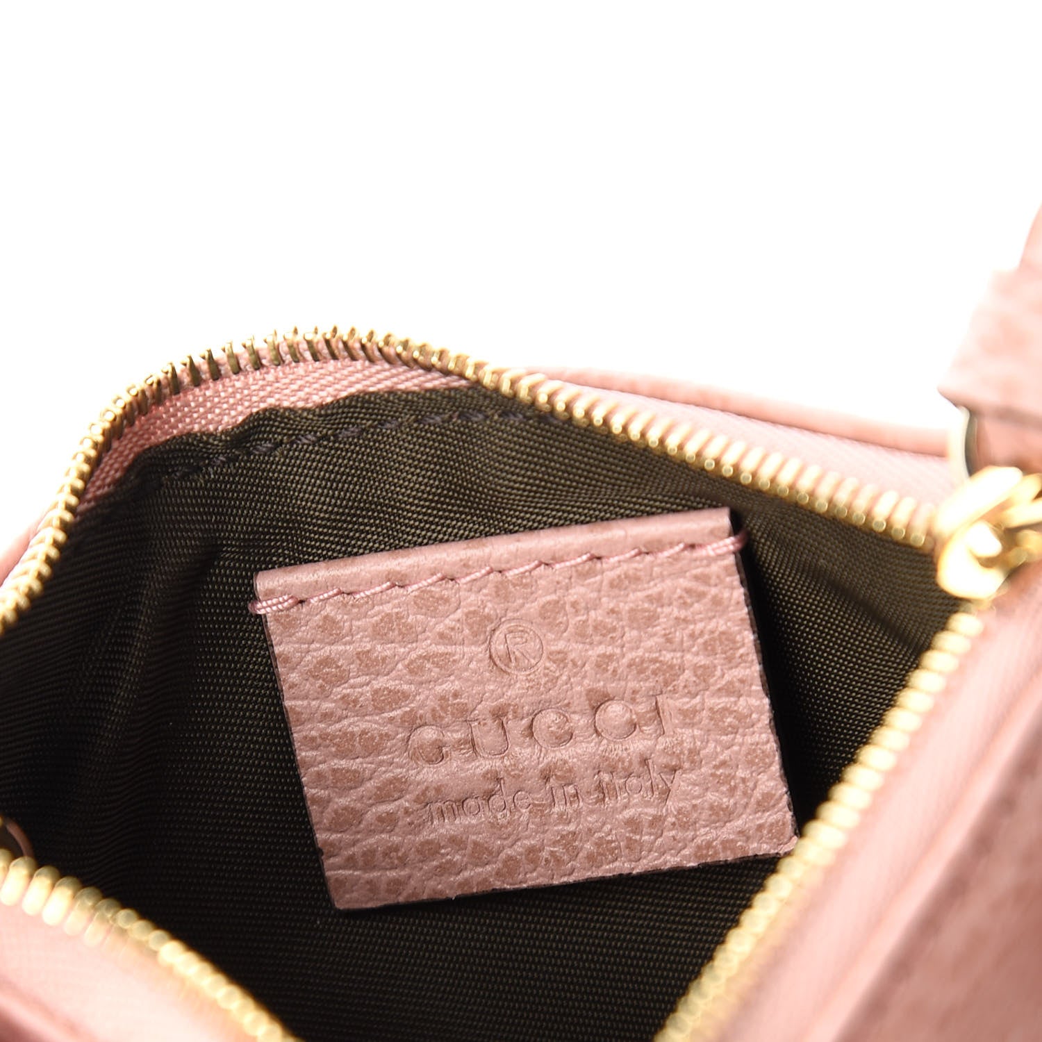 Gucci Dollar Calfskin Swing Key Case Soft Pink 8 of 11