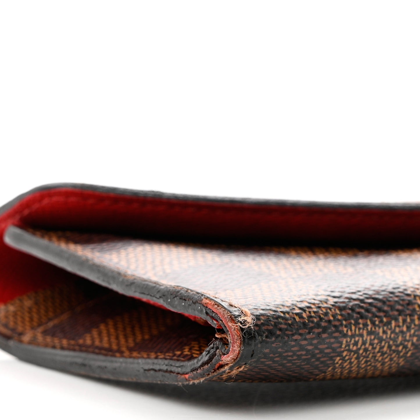 Damier Ebene Josephine Wallet Red