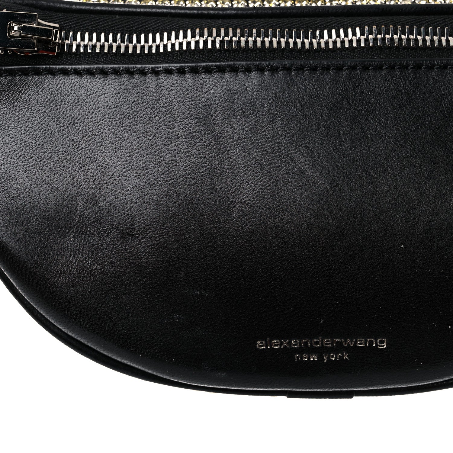 Alexander Wang Rhinestone Mesh Mini Attica Belt Bag Black 10 of 11