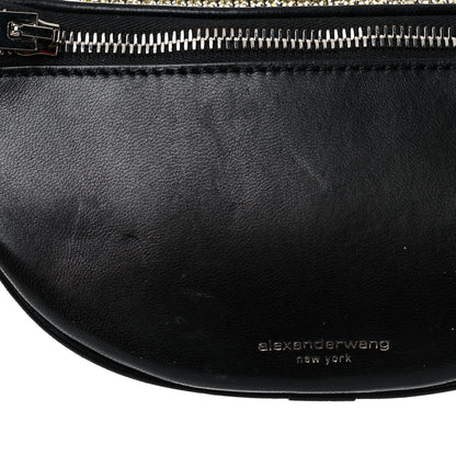 Alexander Wang Rhinestone Mesh Mini Attica Belt Bag Black 10 of 11