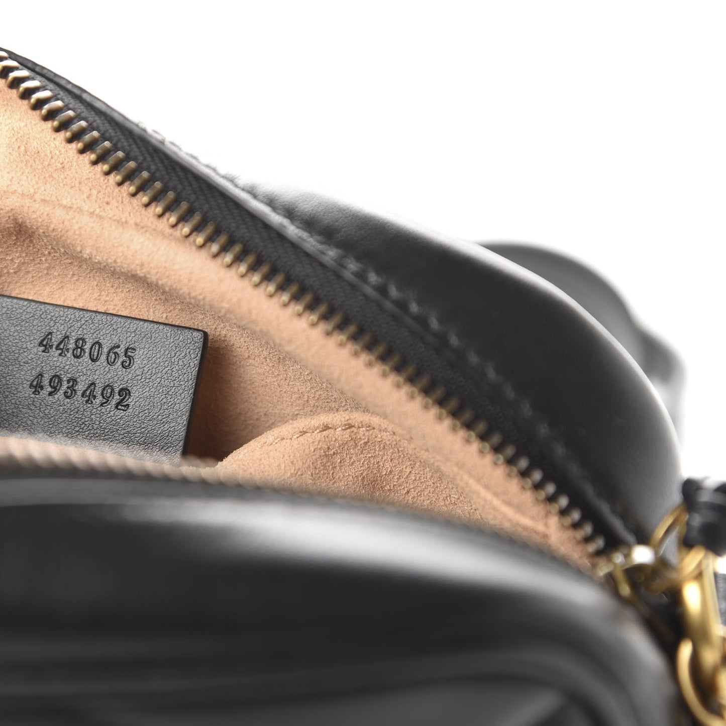 Calfskin Matelasse Mini GG Marmont Chain Shoulder Bag Black