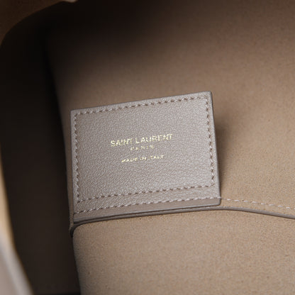 Saint Laurent Calfskin Large Shopping Tote Taupe 6 of 10