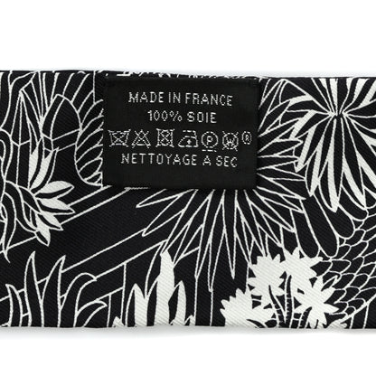 Hermes Silk Animapolis Twilly Black White 2 of 4