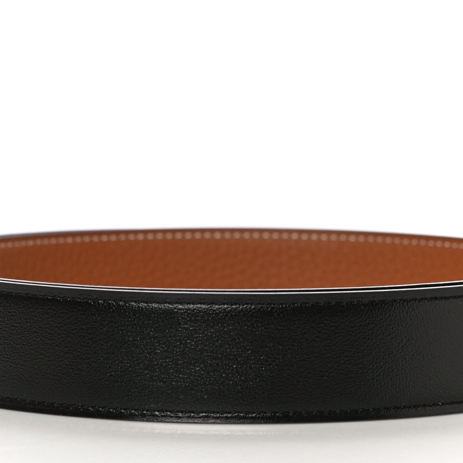 Hermes Box Togo 32mm Belt Strap 85 Black Gold 3 of 9