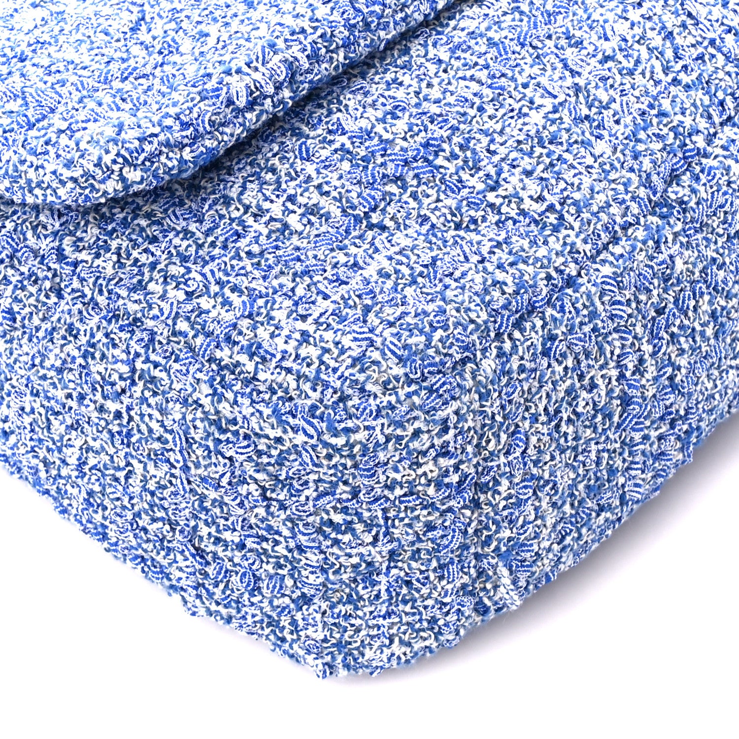 Chanel Tweed Quilted Medium Chanel 19 Flap Blue Multicolor 9 of 10