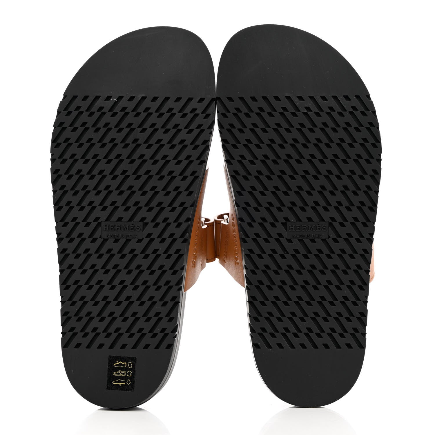 Hermes Epsom Womens Chypre Sandals 37 Natural 5 of 9