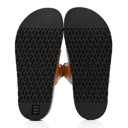 Hermes Epsom Womens Chypre Sandals 37 Natural 5 of 9