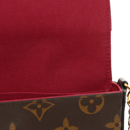 Louis Vuitton Monogram Pochette Felicie Chain Wallet Fuchsia 12 of 15