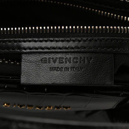 Givenchy Calfskin Crocodile Embossed Small Antigona Black 6 of 10