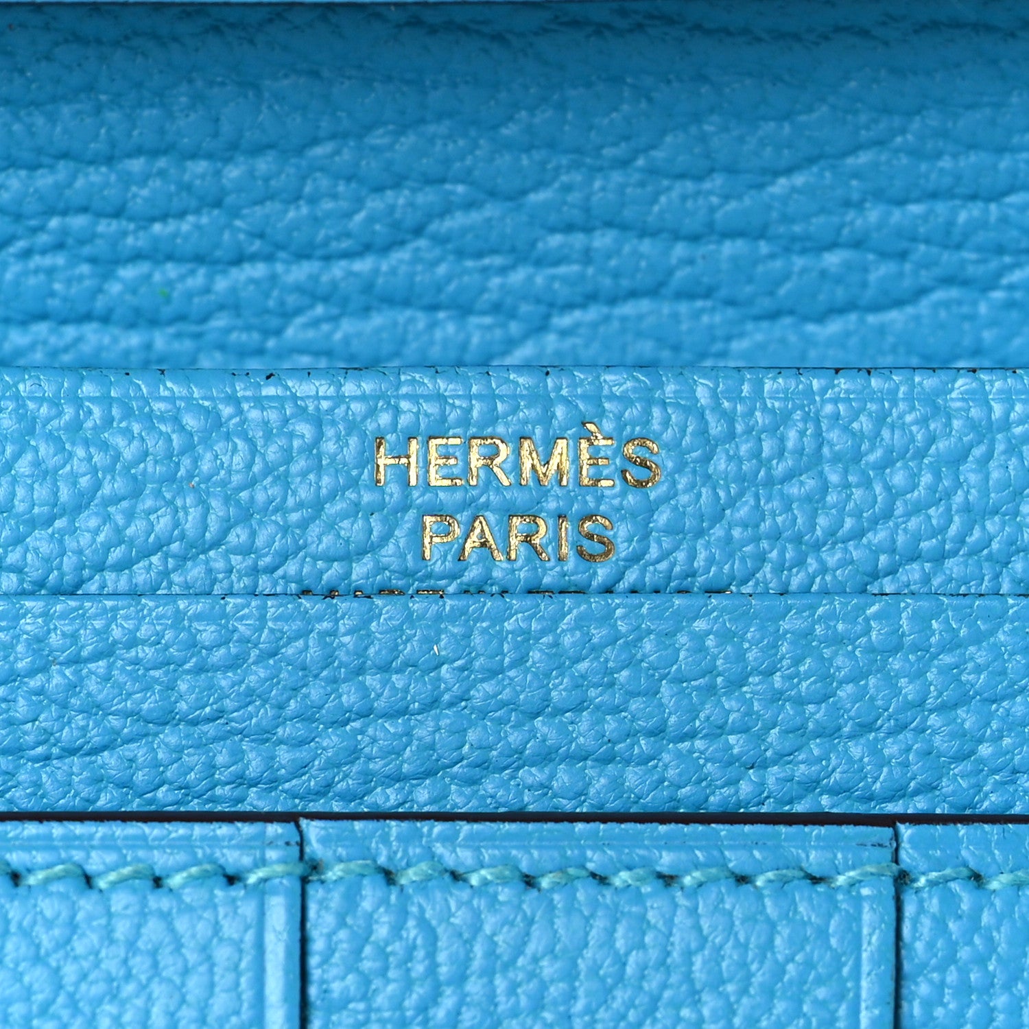 Hermes Chevre Mysore Bearn Gusset Wallet Bleu Azteque 6 of 8