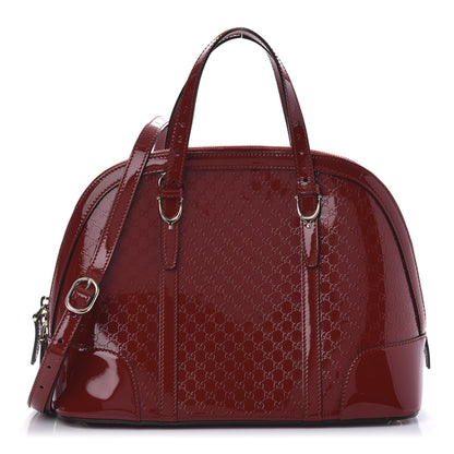 Gucci Patent Microguccissima Small Nice Top Handle Dome Bag Rose Bed 1 of 11